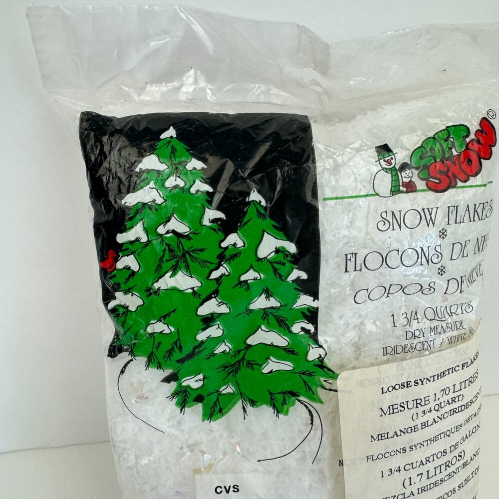Vtg Bag Soft Snow Iridescent White Mix Putnam Company Made in USA CVS READ - Picture 6 of 9